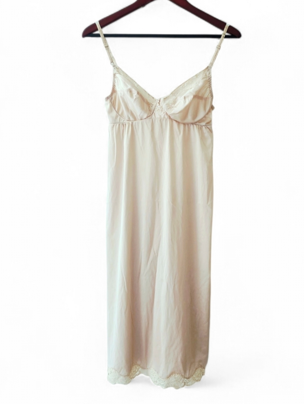 Vassarette Tan Cream Vintage Slip